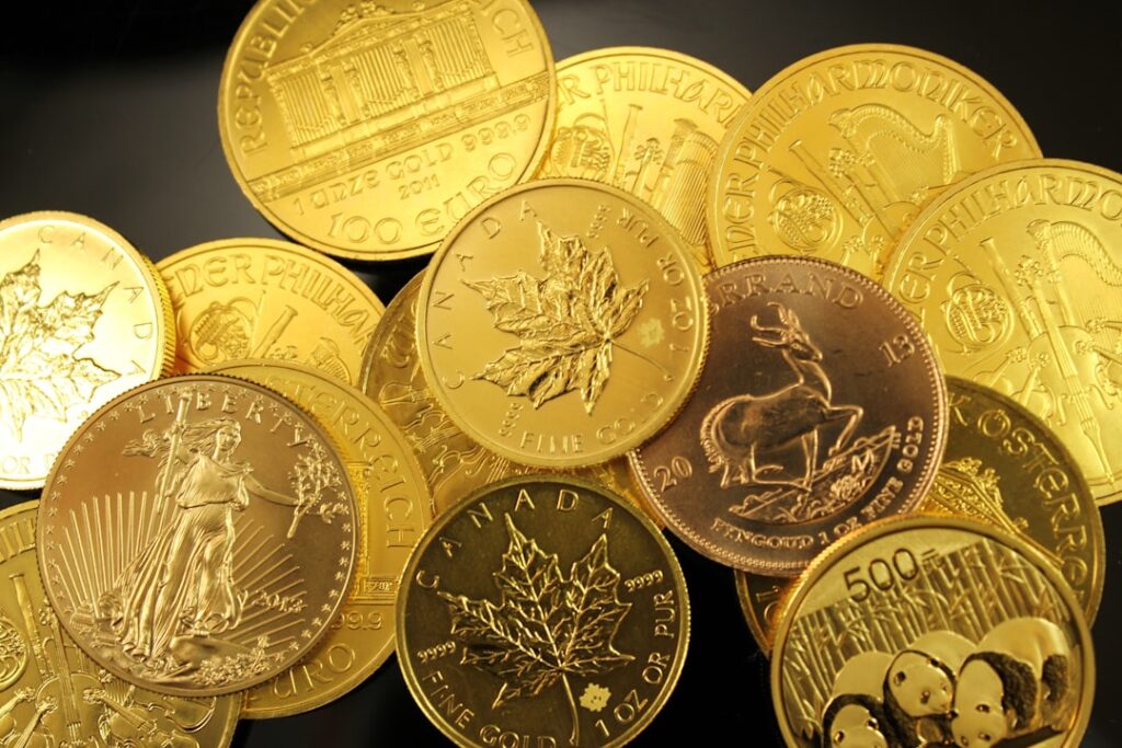 Photo investments in gold and precious metals